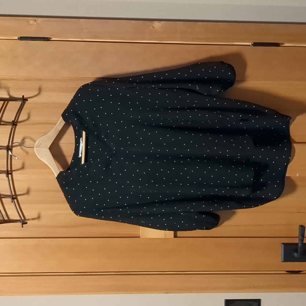 Black and white Lush polka dot blouse - Picture 2 of 6